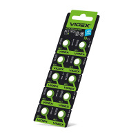 Батарейка часовая алкалиновая (щелочная) VIDEX AG11 LR721 (10шт) (AG11/10B/1.5V)