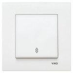 Выключатель одноклавишный проходной VIKO Karre белый 90960004