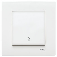 Выключатель одноклавишный проходной VIKO Karre белый 90960004