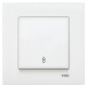Выключатель одноклавишный проходной VIKO Karre белый 90960004