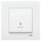 Выключатель одноклавишный проходной с подсветкой VIKO Karre белый 90960063