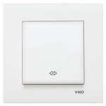 Вимикач одноклавішний проміжний VIKO Karre білий 90960031