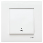 Кнопка звонка VIKO Karre белая 90960006
