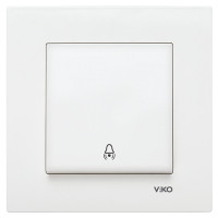Кнопка звонка VIKO Karre белая 90960006