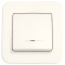 Выключатель одноклавишный с подсветкой VIKO Rollina крем 90421019