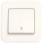 Выключатель одноклавишный проходной VIKO Rollina крем 90421004