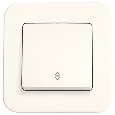 Выключатель одноклавишный проходной VIKO Rollina крем 90421004