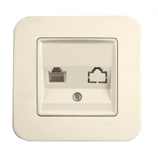 Розетка компьютерная VIKO Rollina крем 90421032