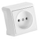 Розетка накладная одинарная без заземления VIKO VERA белый IP20 90681007