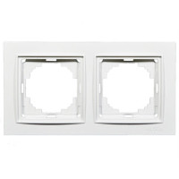 Рамка двойная NILSON Thor белая 27110092