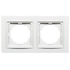 Рамка двойная NILSON Thor белая 27110092