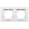 Рамка двойная NILSON Thor белая 27110092