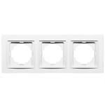 Рамка тройная NILSON Thor белая 27110093