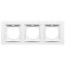 Рамка тройная NILSON Thor белая 27110093