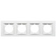 Рамка четверная NILSON Thor белая 27110094