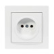 Розетка одинарная б/з NILSON Thor белая 27111015