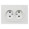 Розетка двойная б/з NILSON Thor белая 27111024