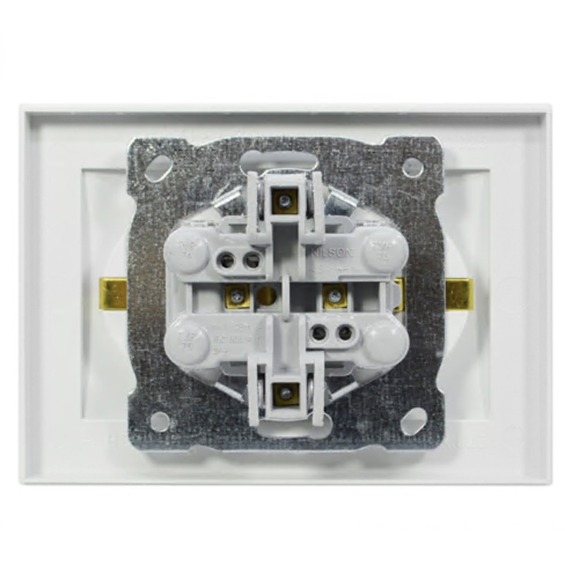 Розетка двомісна з/з NILSON Thor біла 27111025