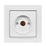 Розетка концевая телевизионная NILSON Thor белая 27111029