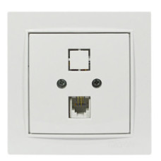 Розетка одинарная телефонная RJ-11 NILSON Thor белая 27111040