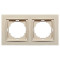 Рамка двойная универсальная NILSON Thor крем 27120092