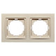 Рамка двойная универсальная NILSON Thor крем 27120092