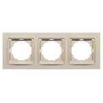 Рамка тройная универсальная NILSON Thor крем 27120093
