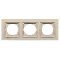 Рамка тройная универсальная NILSON Thor крем 27120093