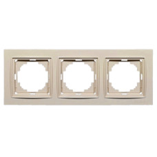 Рамка тройная универсальная NILSON Thor крем 27120093