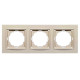 Рамка тройная универсальная NILSON Thor крем 27120093