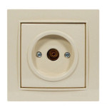 Розетка концевая телевизионная NILSON Thor крем 27121029