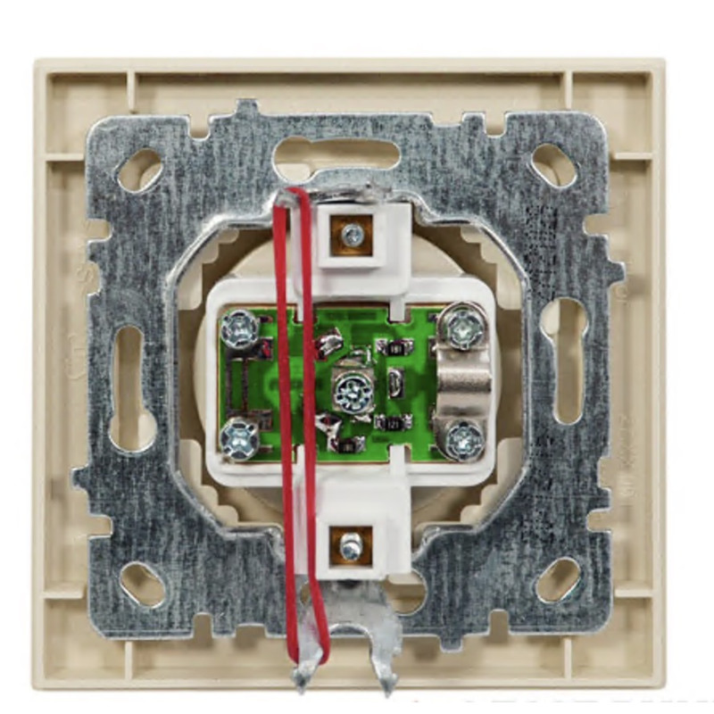 Розетка кінцева телевізійна NILSON Thor крем 27121029