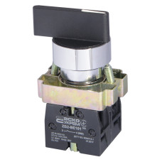 Кнопка поворотная АСКО-УКРЕМ XB2-BJ33 3-х позиционная с самовозвратом и удлиненной ручкой A0140010007