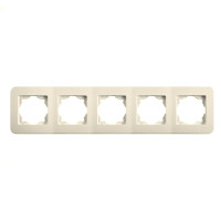 Рамка пятерная VIKO Rollina крем 90481055