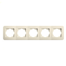 Рамка пятерная VIKO Rollina крем 90481055