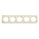 Рамка пятерная VIKO Rollina крем 90481055