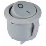 Переключатель АСКО-УКРЕМ KCD1-5-101 1-клавишный круглый серый A0140040069