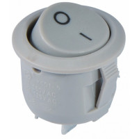 Переключатель АСКО-УКРЕМ KCD1-5-101 1-клавишный круглый серый A0140040069