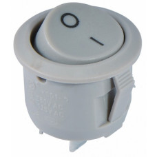 Переключатель АСКО-УКРЕМ KCD1-5-101 1-клавишный круглый серый A0140040069