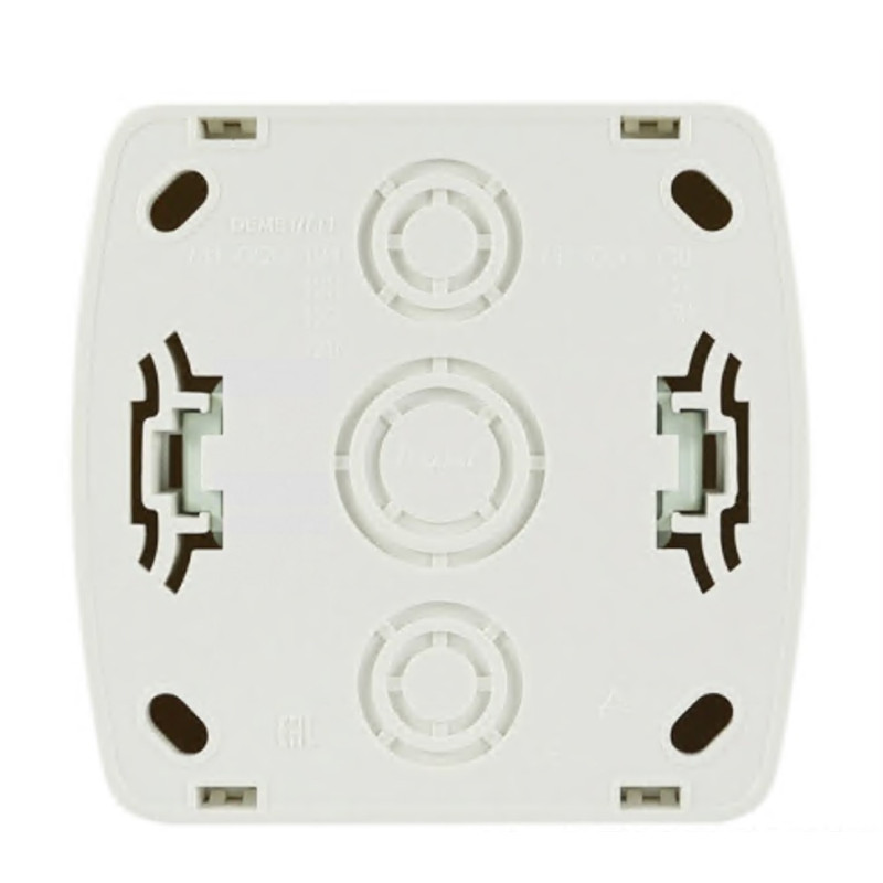 Розетка накладная одинарная с/з LEZARD Demet белая IP20 711-0200-122