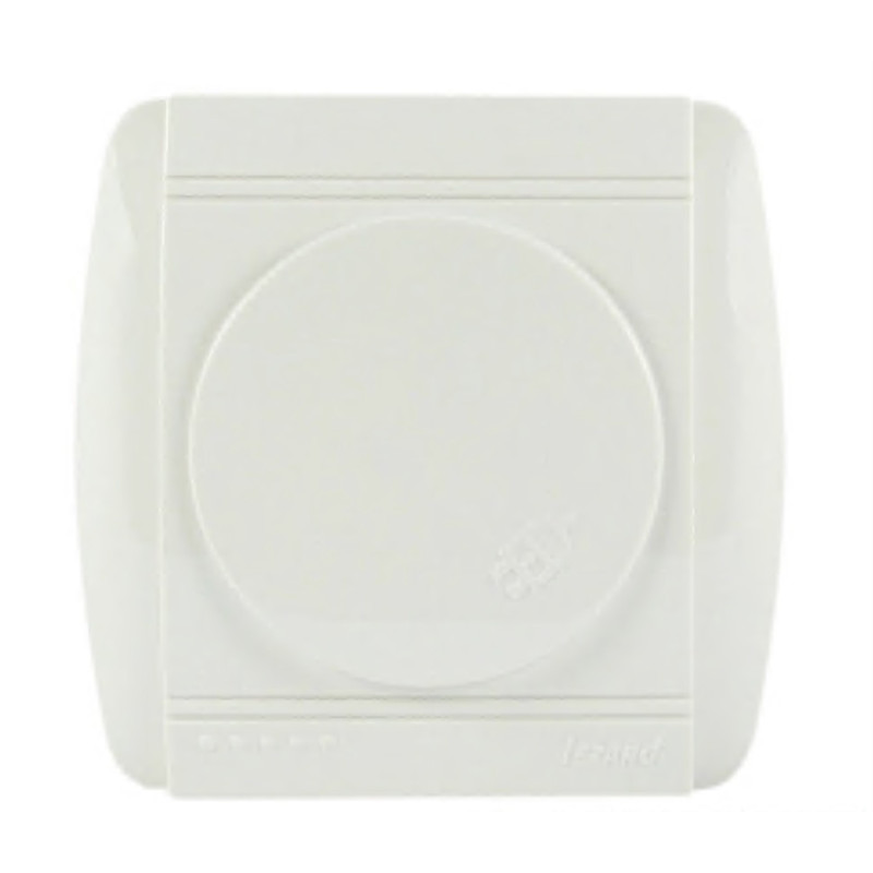 Розетка накладная одинарная с/з и крышкой LEZARD Demet белая IP20 711-0200-123