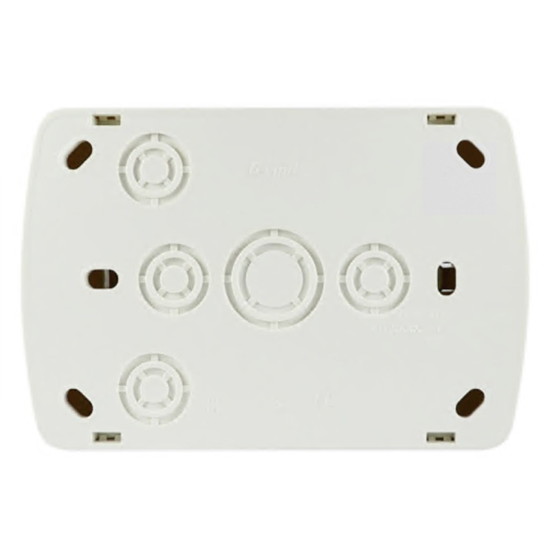 Розетка накладна двомісна з/з LEZARD Demet біла IP20 711-0200-127