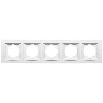 Рамка пятерная NILSON Thor белая 27110095