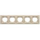 Рамка пятерная универсальная NILSON Thor крем 27120095