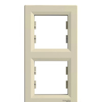 Рамка двойная вертикальная SCHNEIDER Asfora слоновая кость EPH5810223