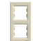 Рамка двойная вертикальная SCHNEIDER Asfora слоновая кость EPH5810223