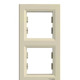 Рамка двойная вертикальная SCHNEIDER Asfora слоновая кость EPH5810223