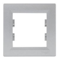 Рамка одинарная SCHNEIDER Asfora алюминий EPH5800161