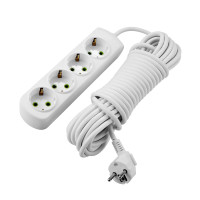 Удлинитель LEZARD 4 входа 5м с заземлением Letitia 721-0405-401