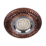 Встраиваемый точечный светильник FERON CD877 MR16 с LED подсветкой коричневый 28605